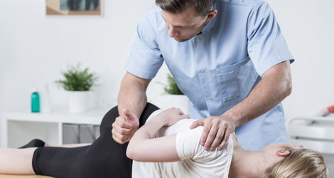 Physiotherapy rehabilitation session